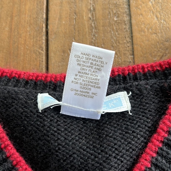 Janie and jack black argyle wool sweater vest - Picture 4 of 7